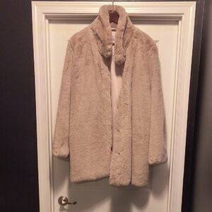 Gianni Bini GB Light Pink Faux Fur Jacket
